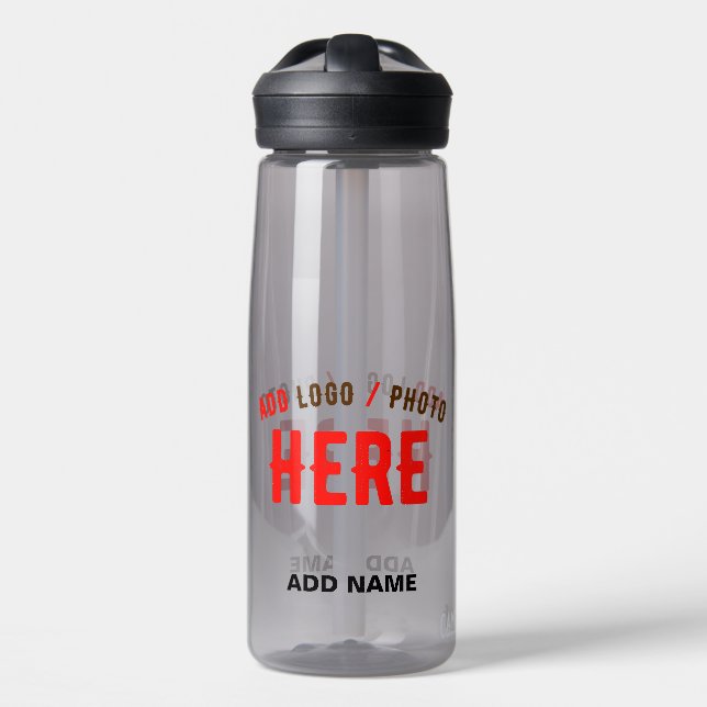 BOUTEILLE D'EAU MODERNE MODERNE ASH PERSONNALISABLE VÉRIFIÉ (Avant)