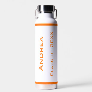 Bouteille D'eau Moderne simple Graduation personnalisée Orange
