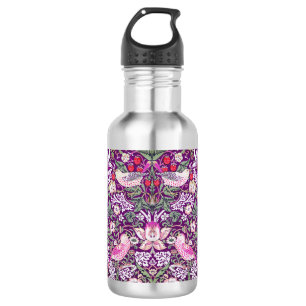 Bouteille D'eau Moderne violet William Morris Strawberry Thief