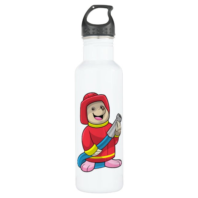 Bouteille D'eau Mole comme pompier avec tuyau (Devant)