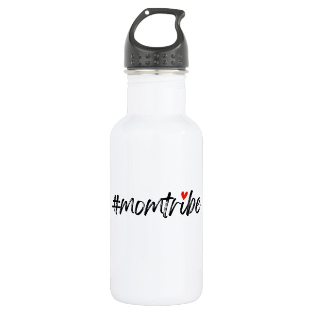 Bouteille D'eau #MomTribe | Motherhood Script de la Fête des mères (Devant)