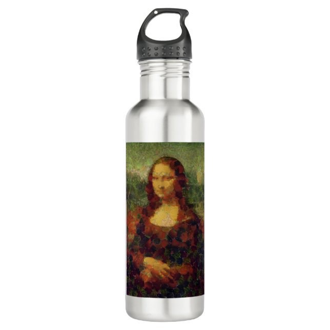 Bouteille D'eau Mona Lisa Lettuce Art fine Cuillère végétale (Devant)