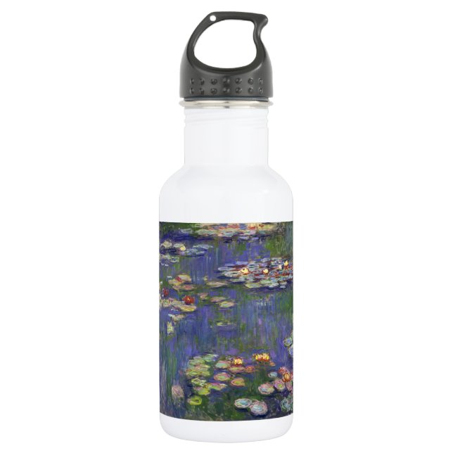 Bouteille D'eau Monet Water Lilies Chef-d'oeuvre Peinture (Devant)