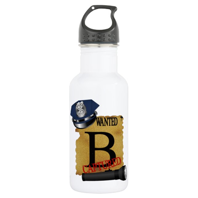 Bouteille D'eau Monogramme B 32 oz PBA GRATUIT (Devant)