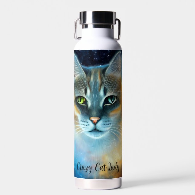 Bouteille D'eau Monogramme Cosmic Kitty (Avant)