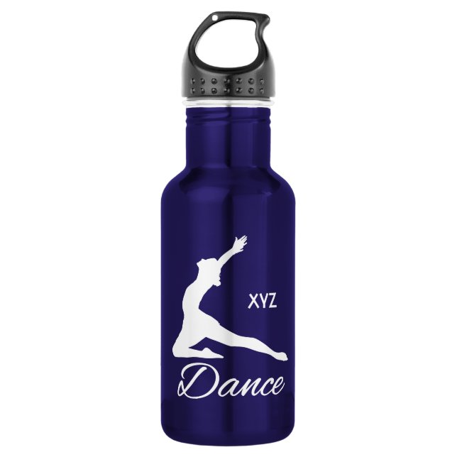 Bouteille D'eau Monogramme de coutume de DANSE (Devant)
