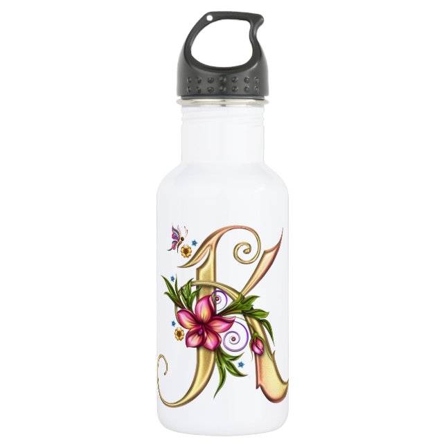 Bouteille D'eau Monogramme K 32 oz PBA GRATUIT (Devant)