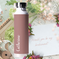 monogramme personnalisé, rose profond avec monogra