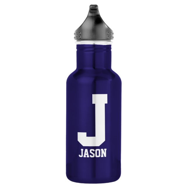 Bouteille d'eau monogramme personnalisée | Cadeau  (Droite)