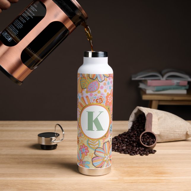 Bouteille D'eau Monogramme Trippy Nostalgale Floral Mood (Gym)