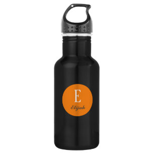 Bouteille D'eau monogramme Twilight nom customisé et initiale