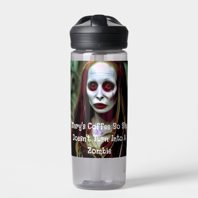 Bouteille D'eau Monogramme zombie (Extérieur)