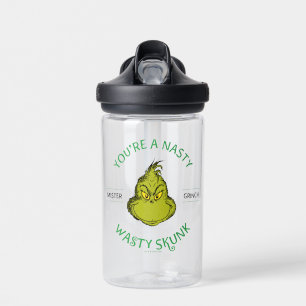 Bouteille D'eau Monsieur Grinch   Vous êtes une sale vilaine mouff