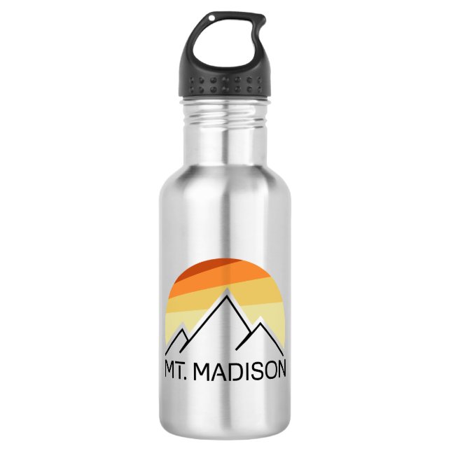 Bouteille D'eau Mont Madison New Hampshire Retro (Devant)