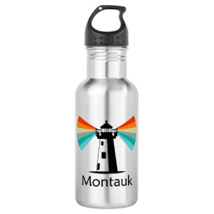 Bouteille D'eau Montauk Point Phare de New York Arc-en-ciel