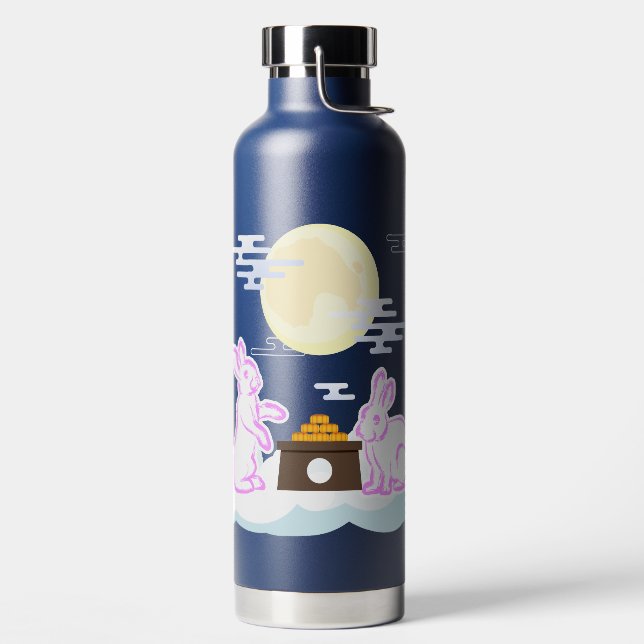 Bouteille D'eau Moon Rabbit Mooncake Nuages Mooncake Festival à la (Droite)
