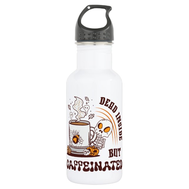 Bouteille D'eau Mort À L'Intérieur Mais Caffiné (Devant)