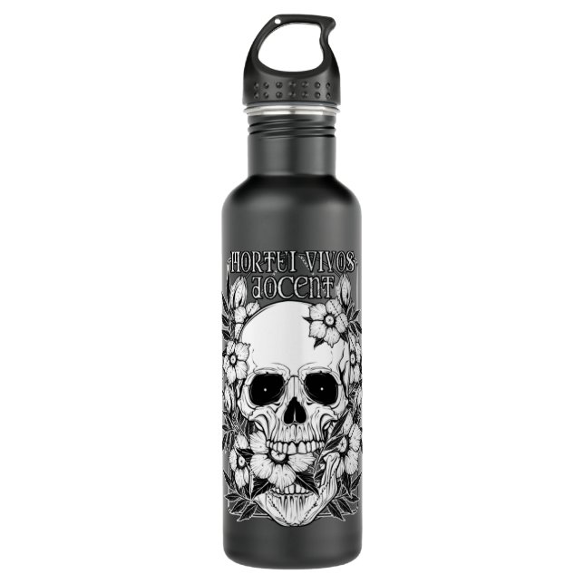 Bouteille D'eau Mortui vivos docent - les morts enseignent le viva (Devant)