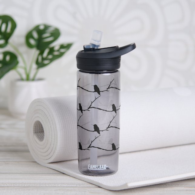 Bouteille d'eau - Mosaïque de colibris (Yoga)
