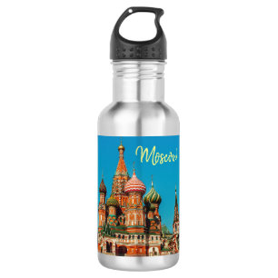 Bouteille D'eau Moscou Russie Cathédrale Saint-Basile