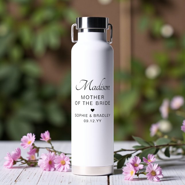 Bouteille D'eau Mother of the Bride Custom Personalised Wedding (Créateur téléchargé)