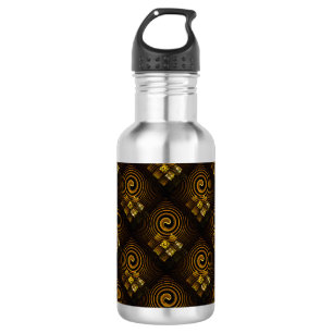 Bouteille D'eau Motif artistique abstrait élégant boho moderne en