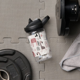 Bouteille D'eau motif avec de mignons éléphants et girafes géant