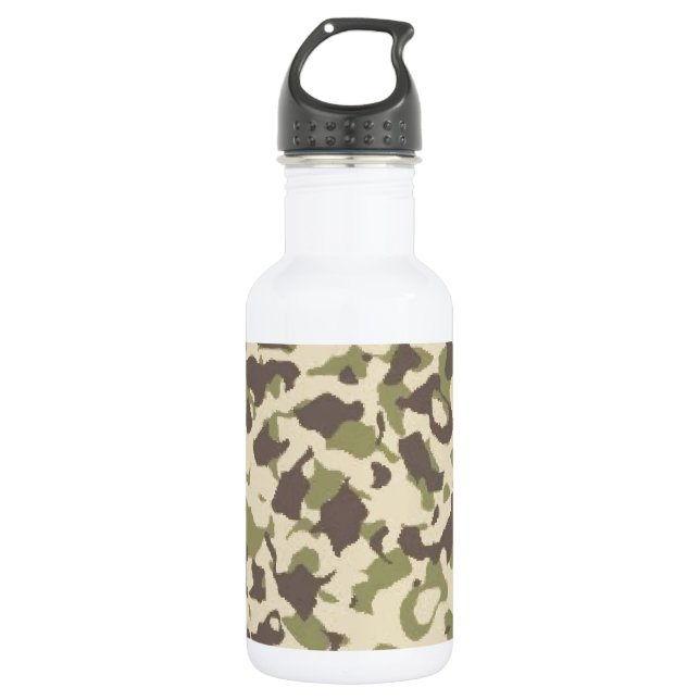 Bouteille D'eau Motif Camo (Devant)