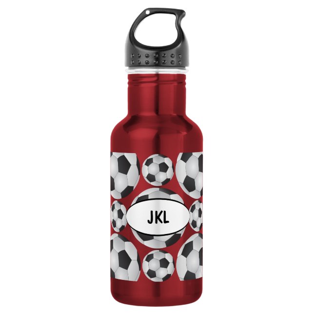 Bouteille D'eau Motif de balle de football (Devant)