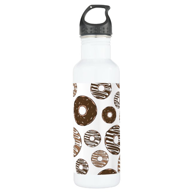 Bouteille D'eau Motif de beignes, beignets de chocolat, beignets d (Devant)