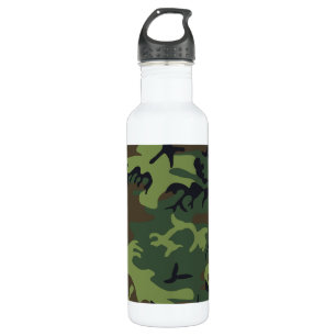 Bouteille D'eau Motif de camouflage vert