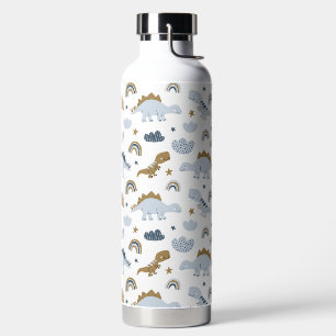 Bouteille D'eau Motif de dinosaure arc-en-ciel mignon