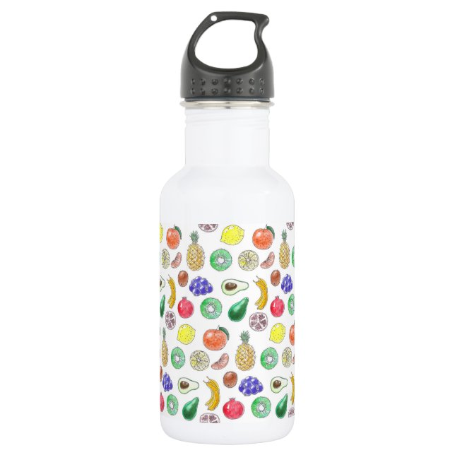 Bouteille D'eau Motif de fruits (Devant)