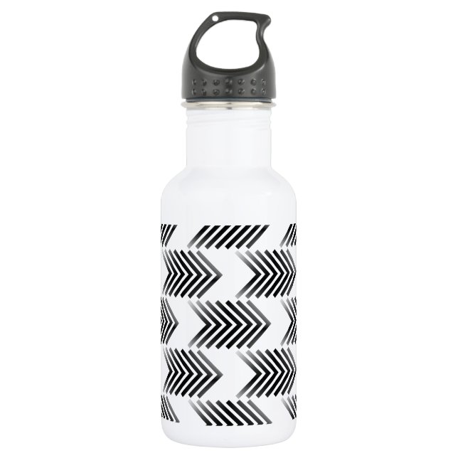 Bouteille D'eau Motif de la flèche de la tribu noire (Devant)