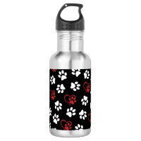 Motif de pattes, pattes blanches, pattes rouges, c