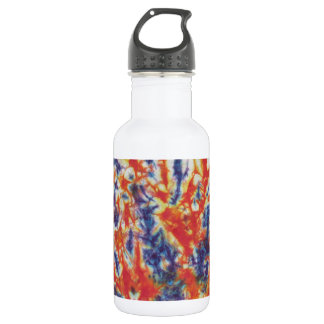 Bouteille D'eau Motif de teinture à carreaux violet et rouge