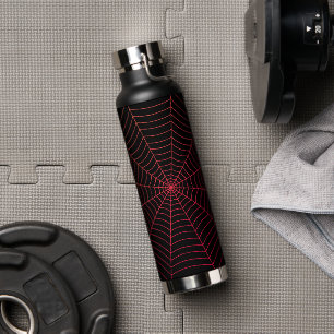 Bouteille D'eau Motif d'Halloween en rouge noir