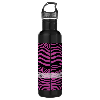 Bouteille D'eau Motif d'impression zèbre violet