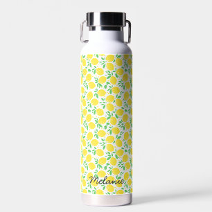 Bouteille D'eau Motif en feuille de citron doux personnalisé