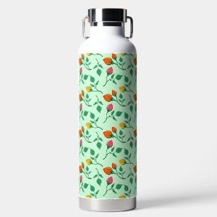 Bouteille D'eau Motif floral avec fleurs roses colorées