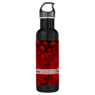 Bouteille D'eau Motif fractal rouge moderne
