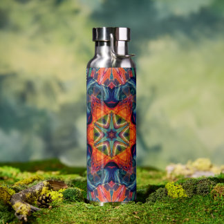 Bouteille D'eau Motif Kaleidoscope couleur psychédélique