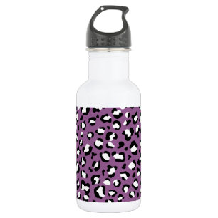 Bouteille D'eau Motif léopard, Taches de léopard, Léopard Violet