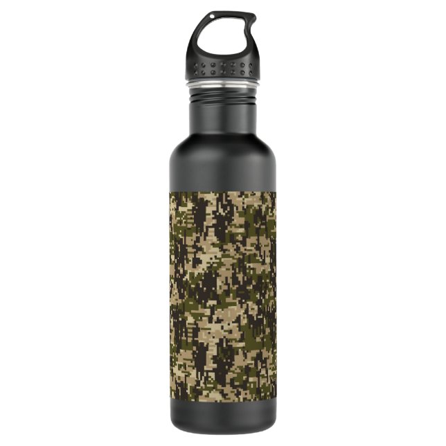 Bouteille D'eau Motif militaire classique de Digitals Camo (Devant)