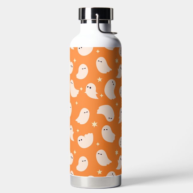 Bouteille D'eau Motif Orange Ghost Doodle (Droite)