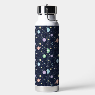 Bouteille D'eau Motif sans couture de planètes du système solaire