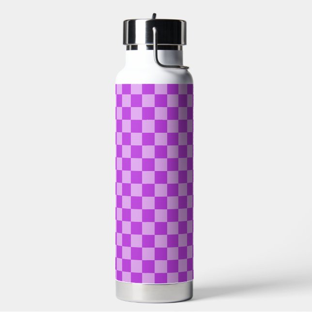 Bouteille D'eau Motifs géométriques en violet et violet clair (Gym)