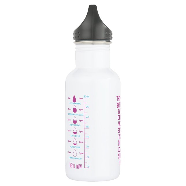 Bouteille D'eau Motivational Water Tracker - Hydrate avec but (Gauche)