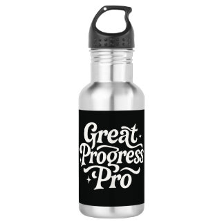 Bouteille d'eau motivationnelle « Great Progress P