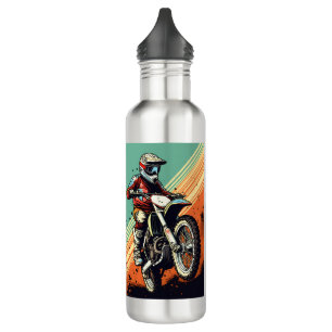 Bouteille D'eau Motocross de nom personnalisé